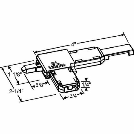 Strybuc Screen Corner LH White 90-1067LHW